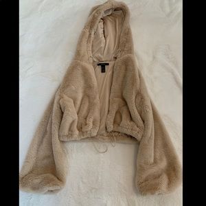 Forever21 Faux Fur Crop Jacket